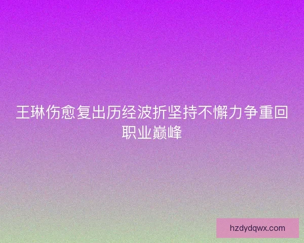 王琳伤愈复出历经波折坚持不懈力争重回职业巅峰